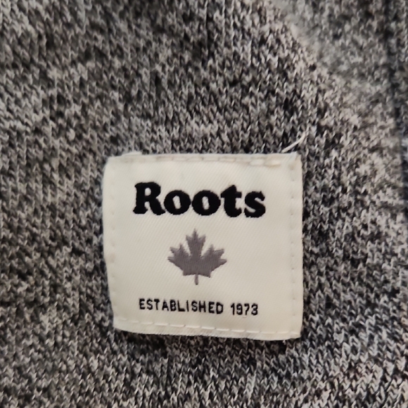 Roots Charcoal Hoodie with White Beaver Design - Picture 4 of 5